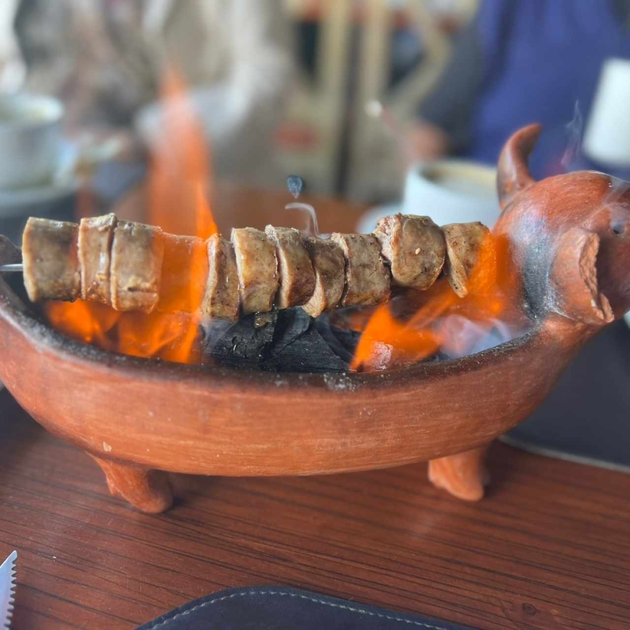 chorizo al fuego entrada. 