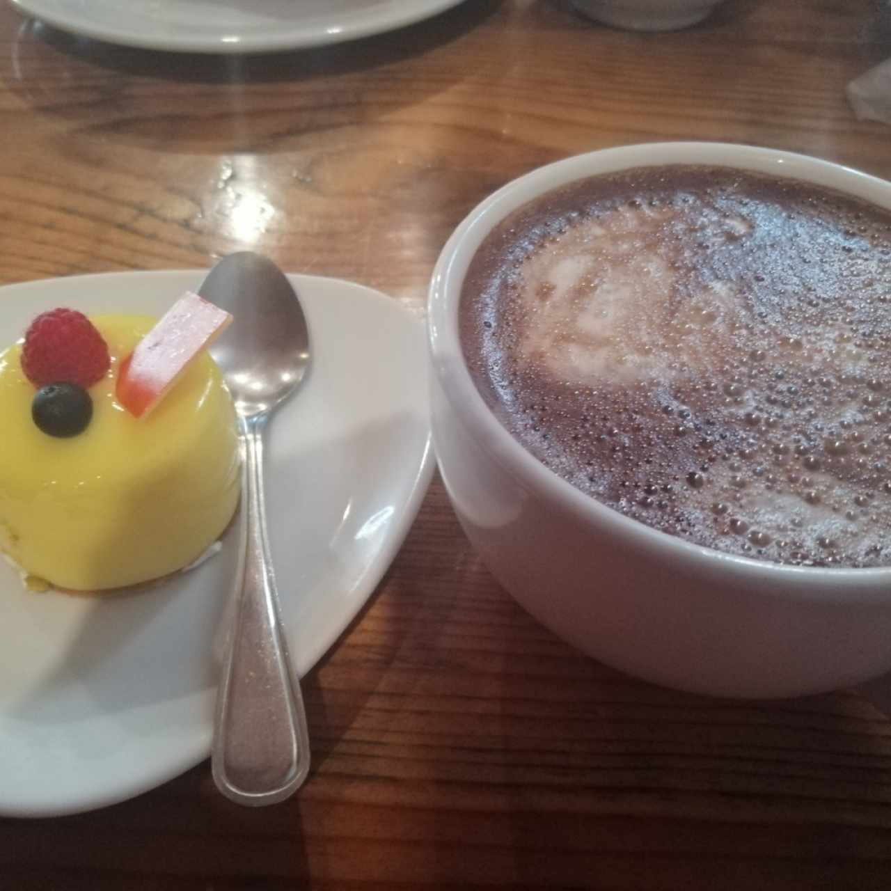 chocolate y postrecito 