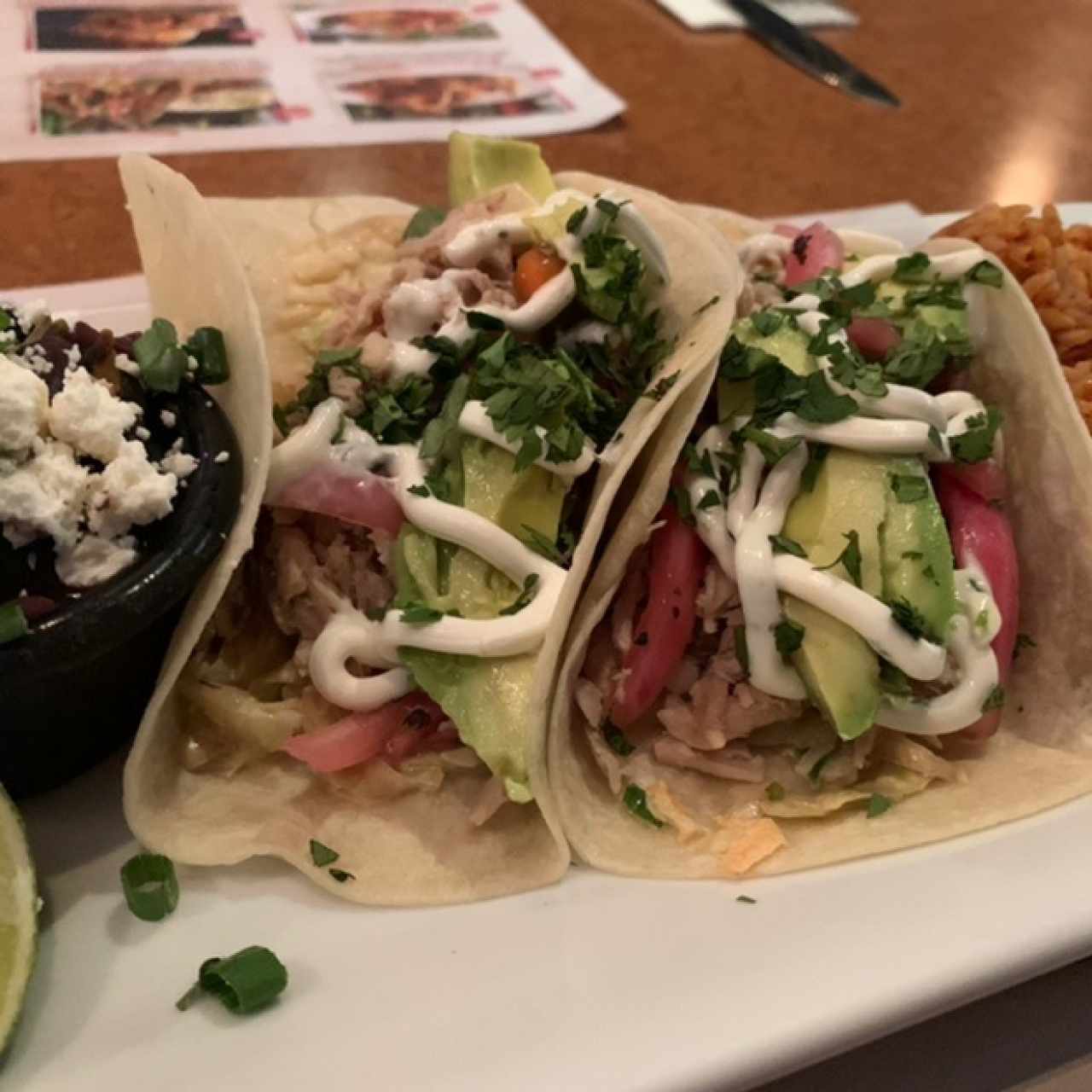 Lunch - Pork Carnitas Tacos