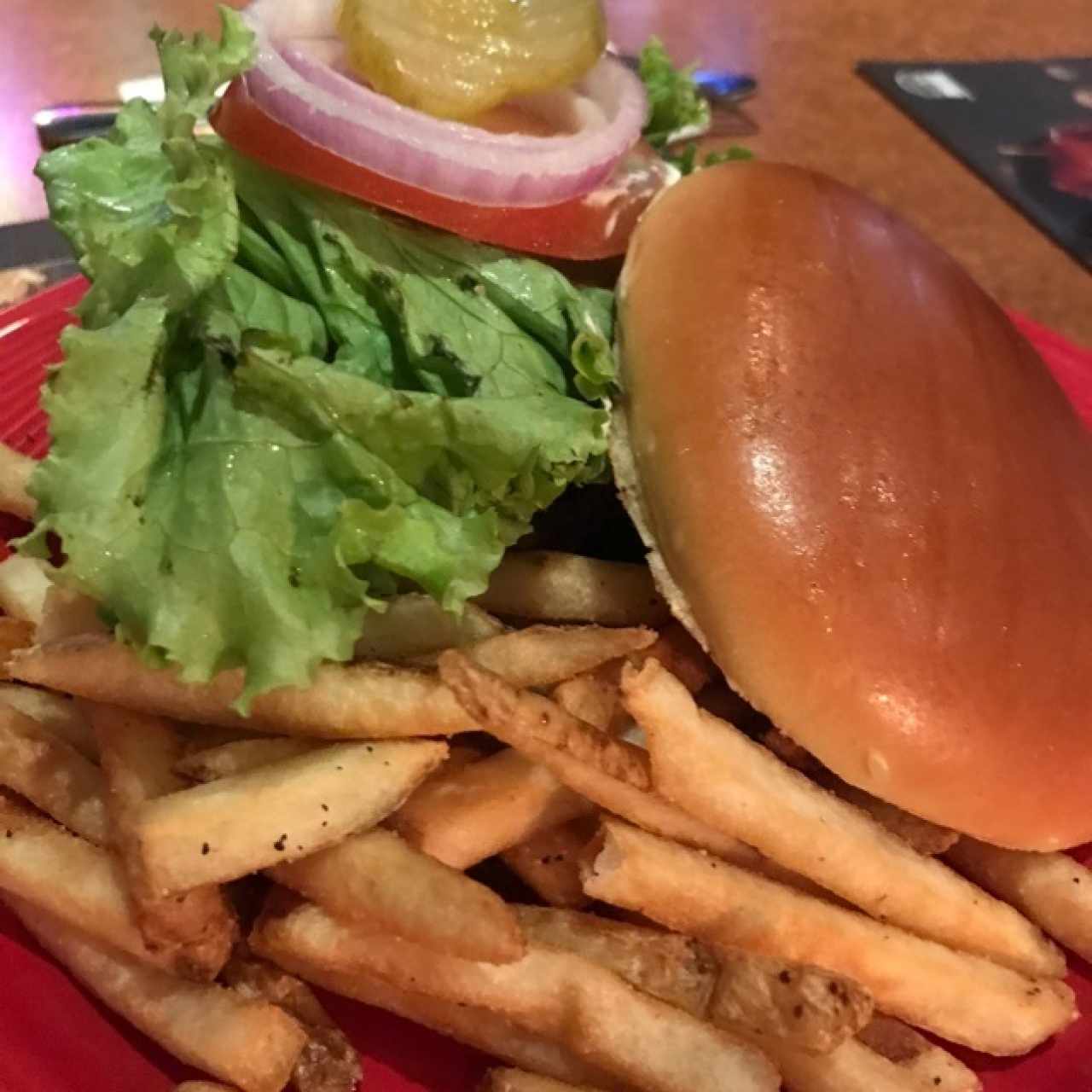 hamburguesa de chimichurri