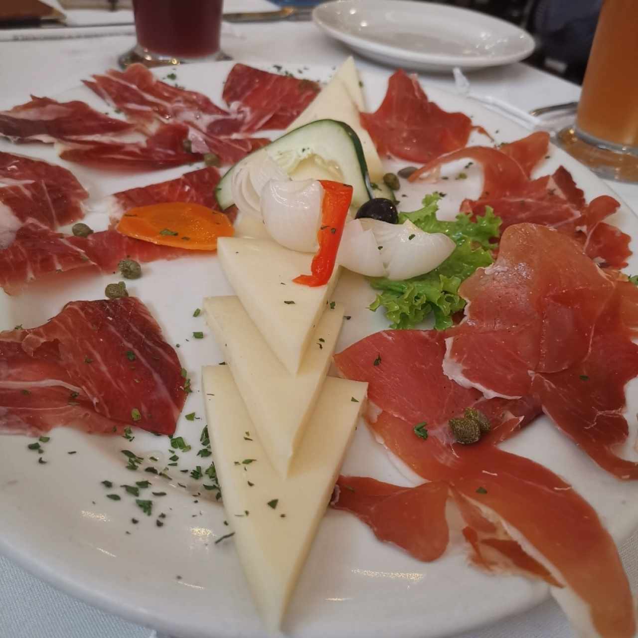 Tabla de jamón y queso 