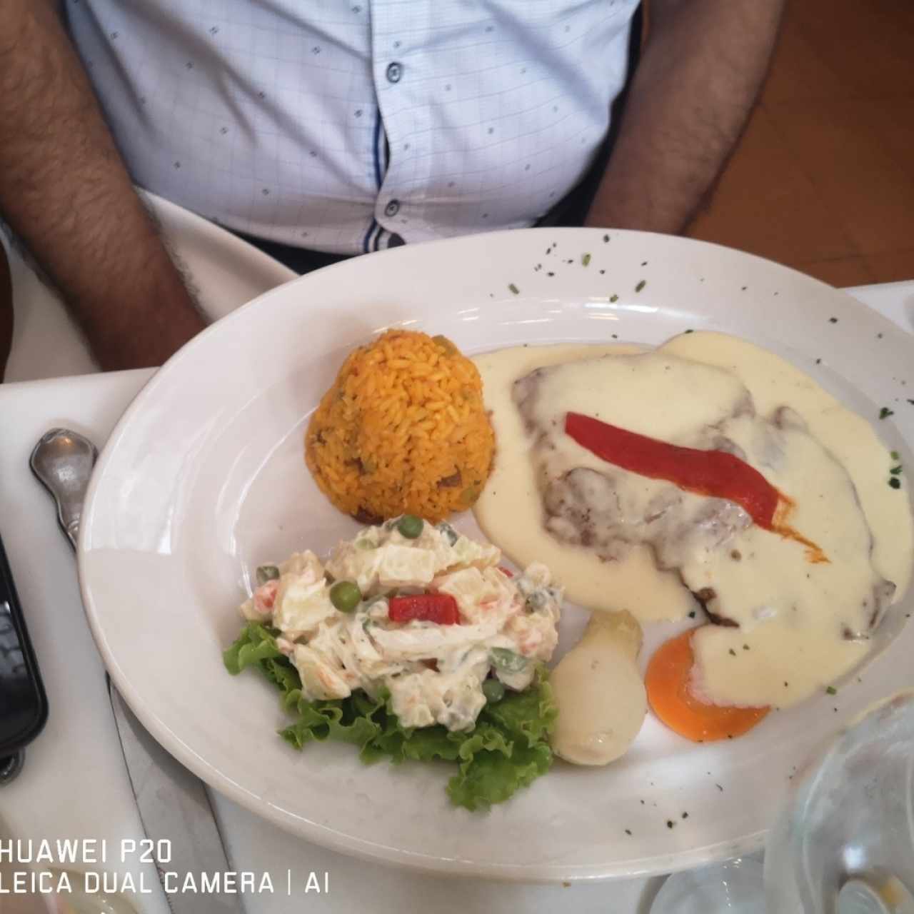 Lomito en Salsa de Queso Manchego