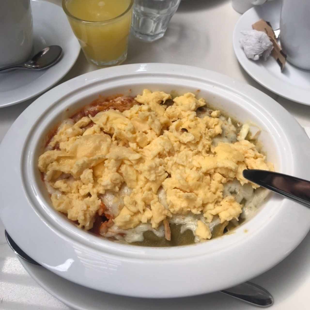 Chilaquiles - Montados con pollo