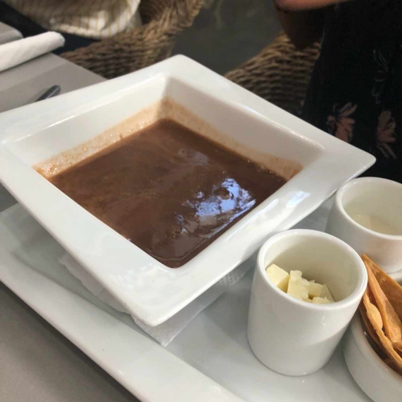 sopa de frijoles