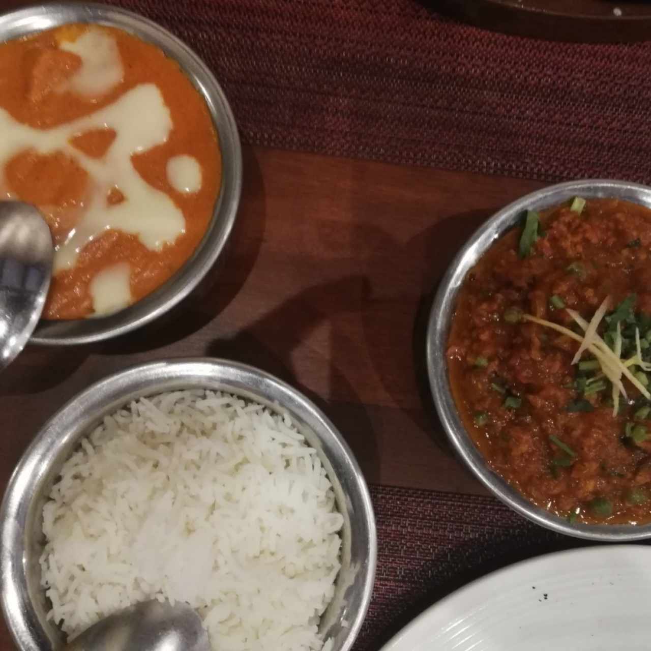 Butter Chicken y Keema Matar