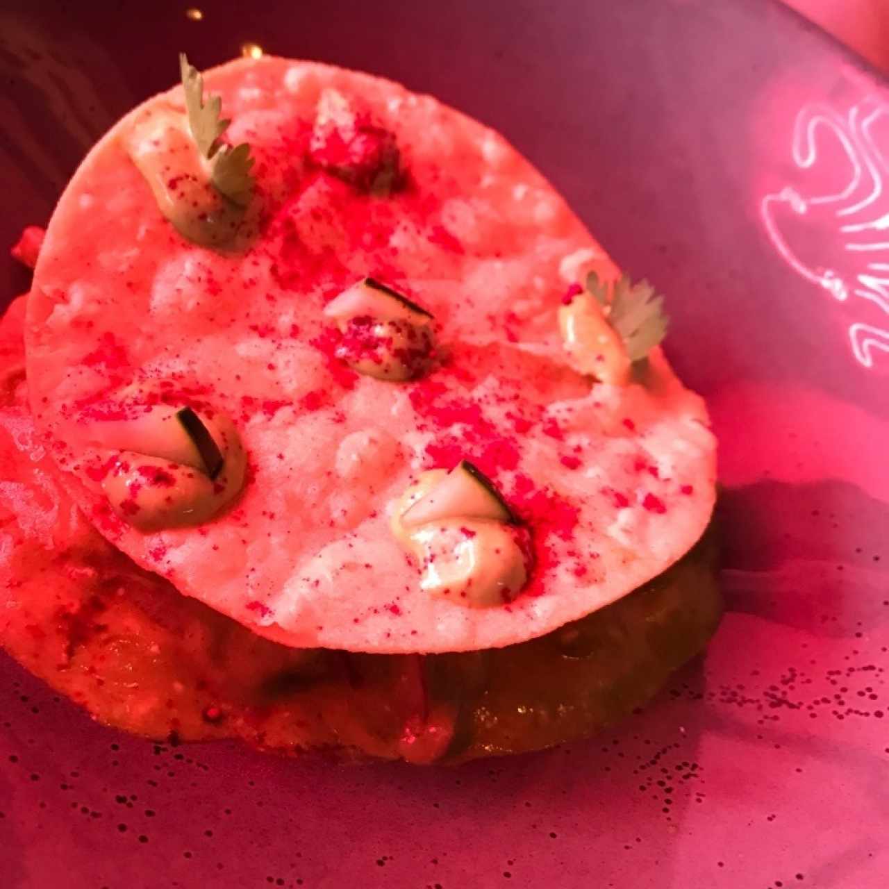 tostadas de ceviche verde