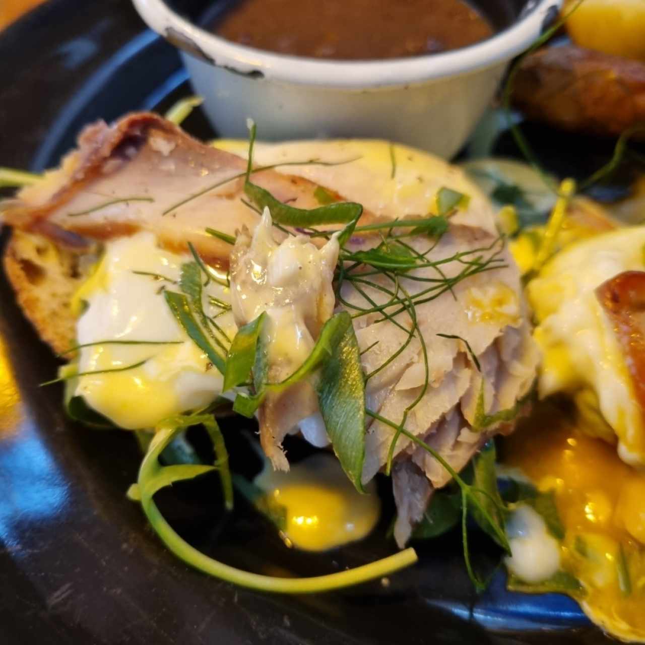 Huevos Benedictinos pescado ahumado