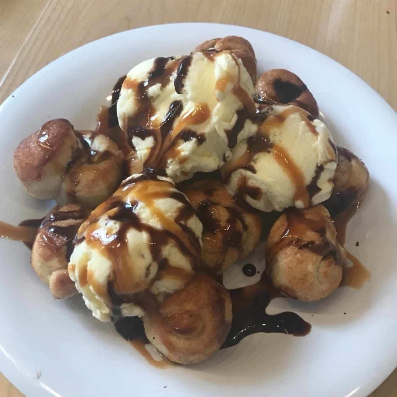 Nuditos dulces con helado