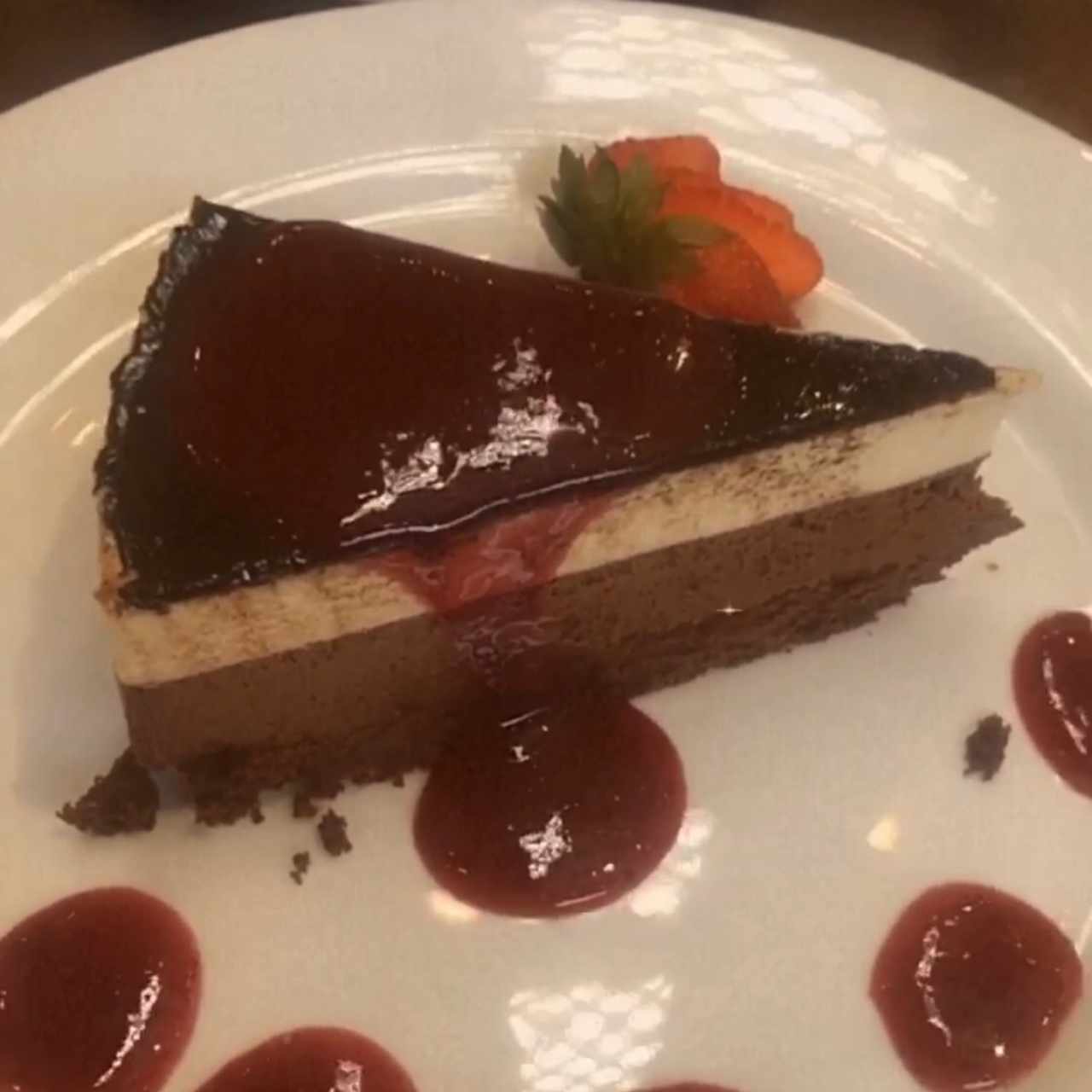 postre tres chocolates 