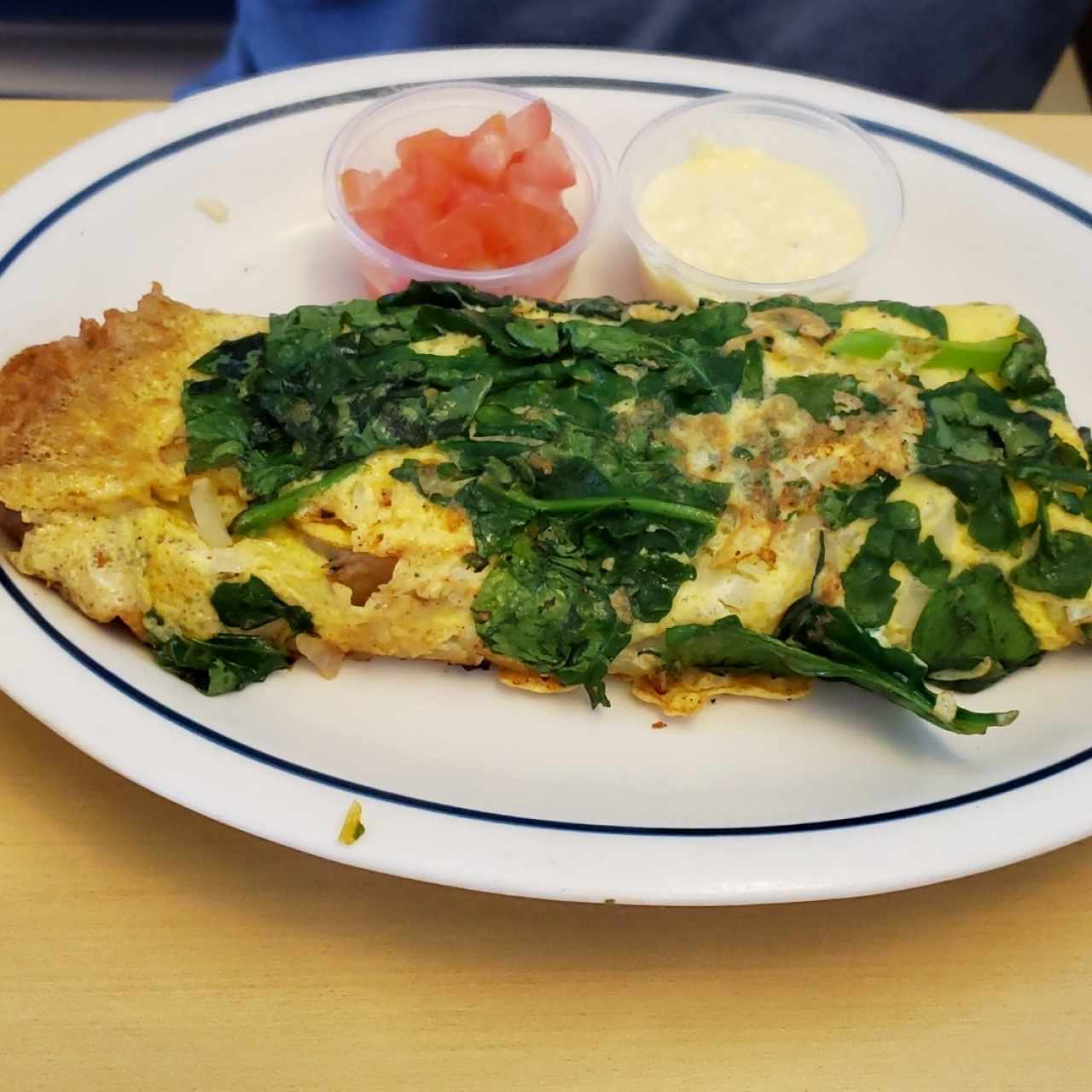 Omelette - Spinach & Mushroom Omelette