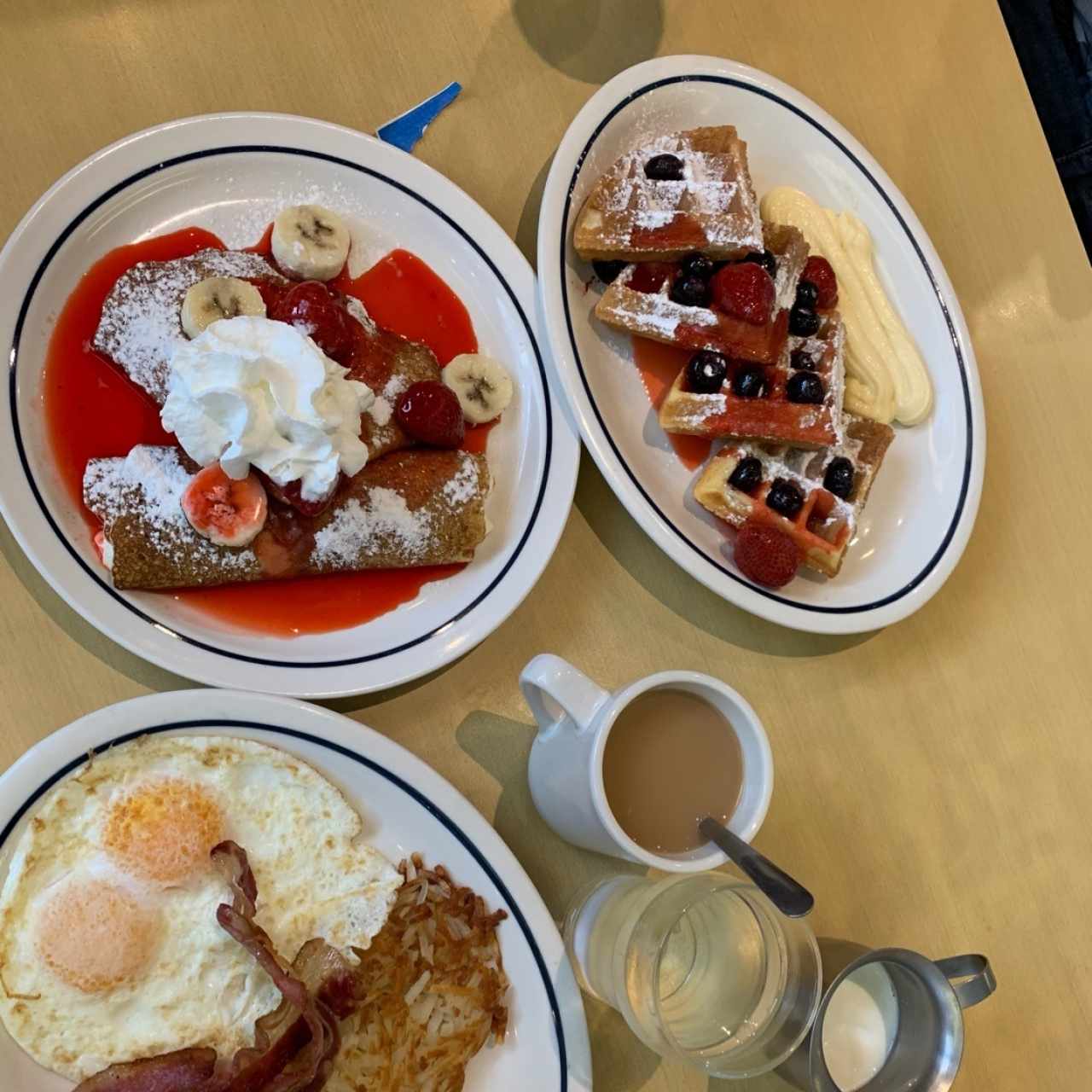 Berries & creme Waffle
