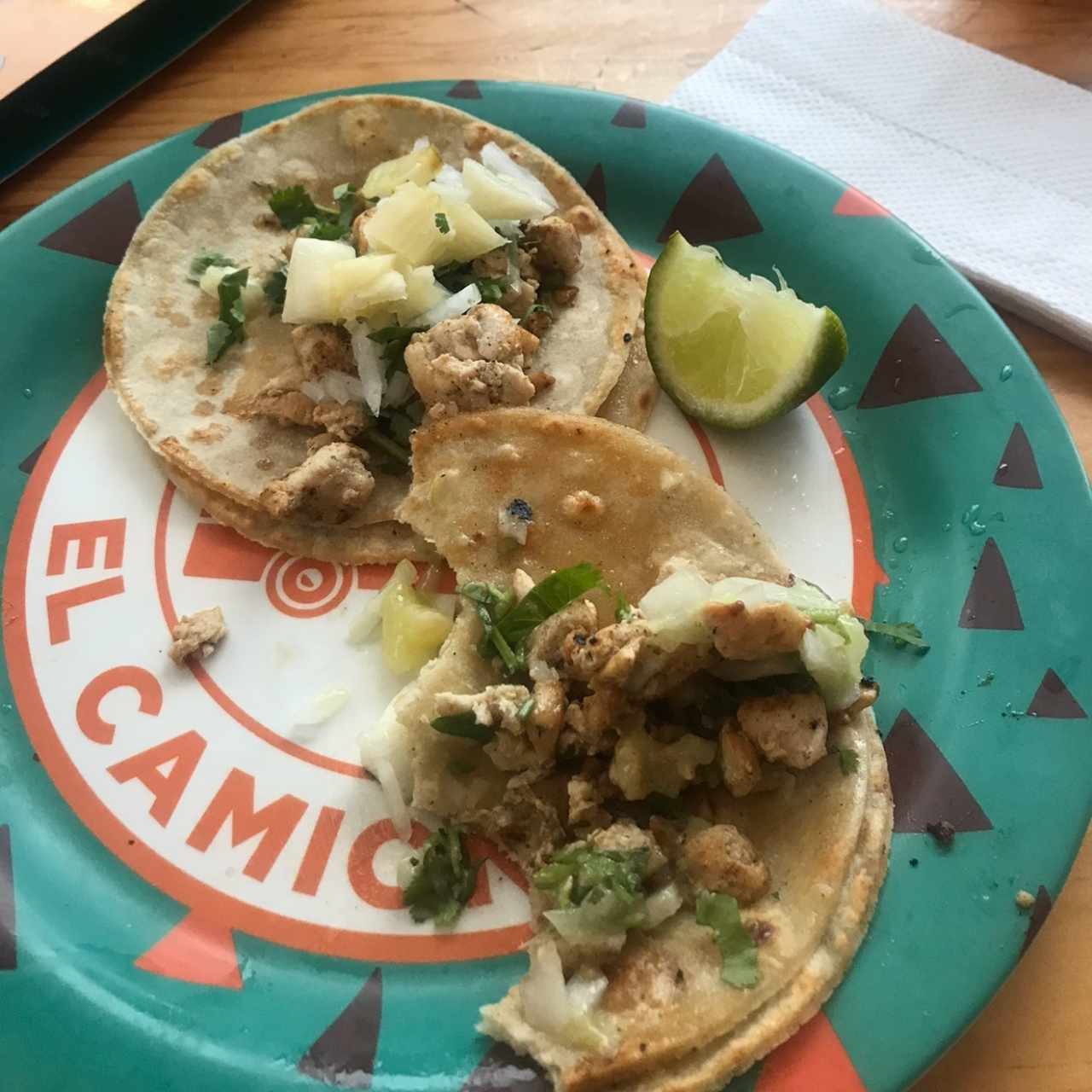 tacos de pollo