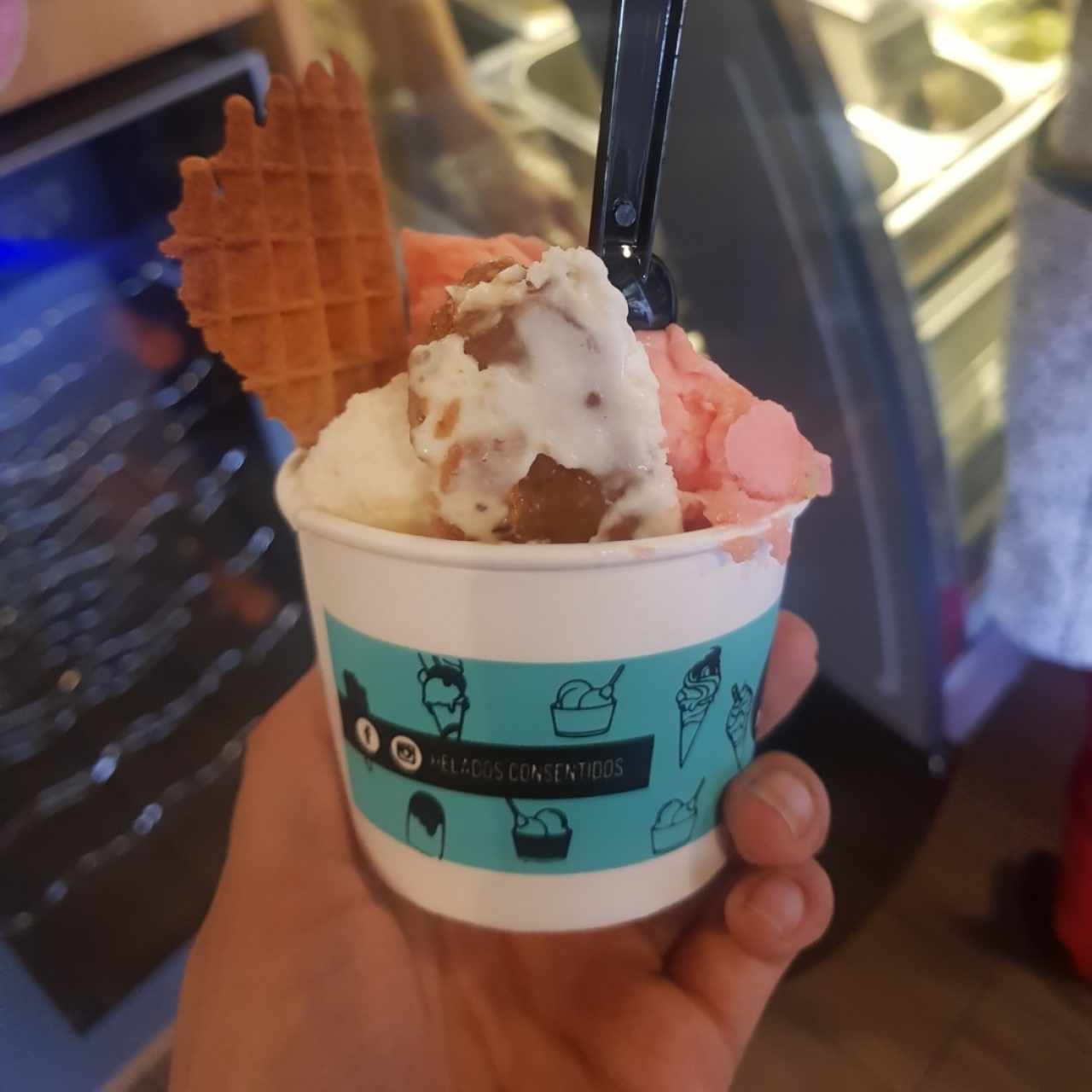 helado de dos sabores