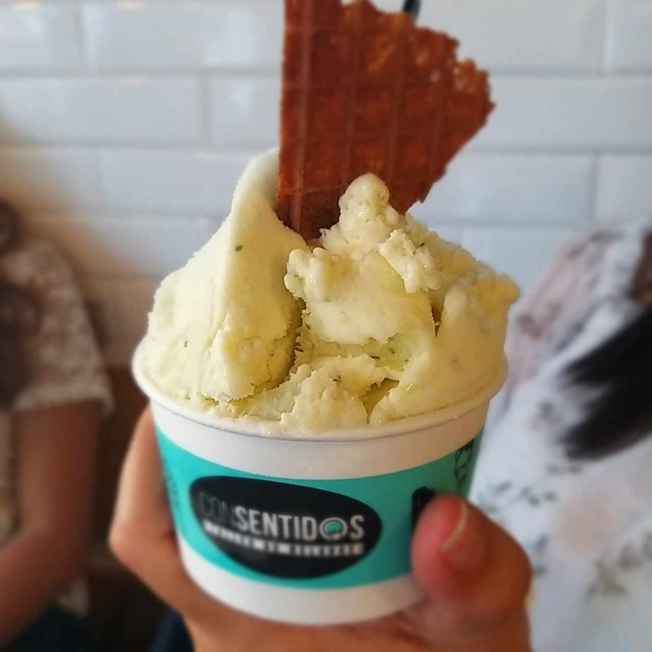 Helado de Piña con Albahaca