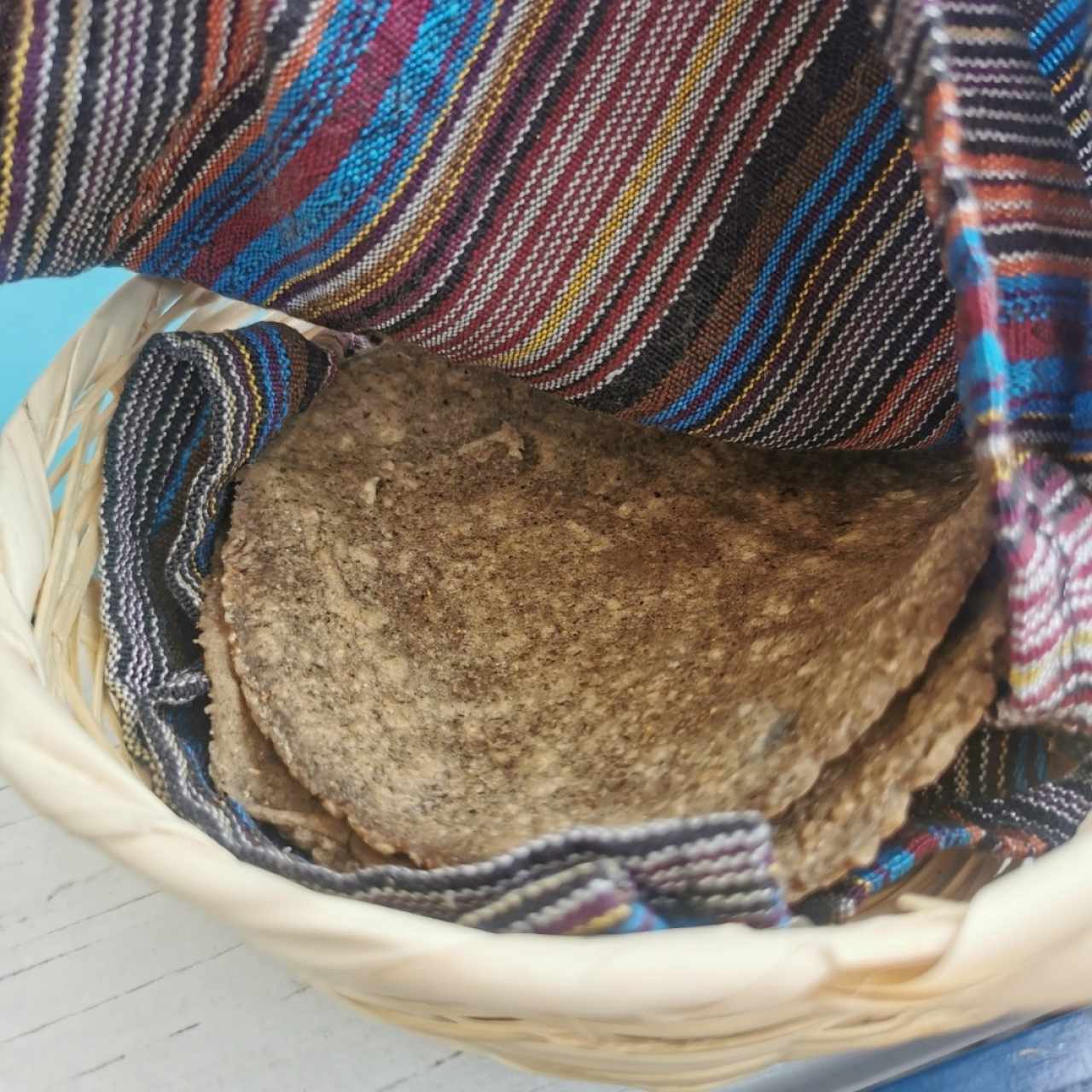 tortillas de maíz negro
