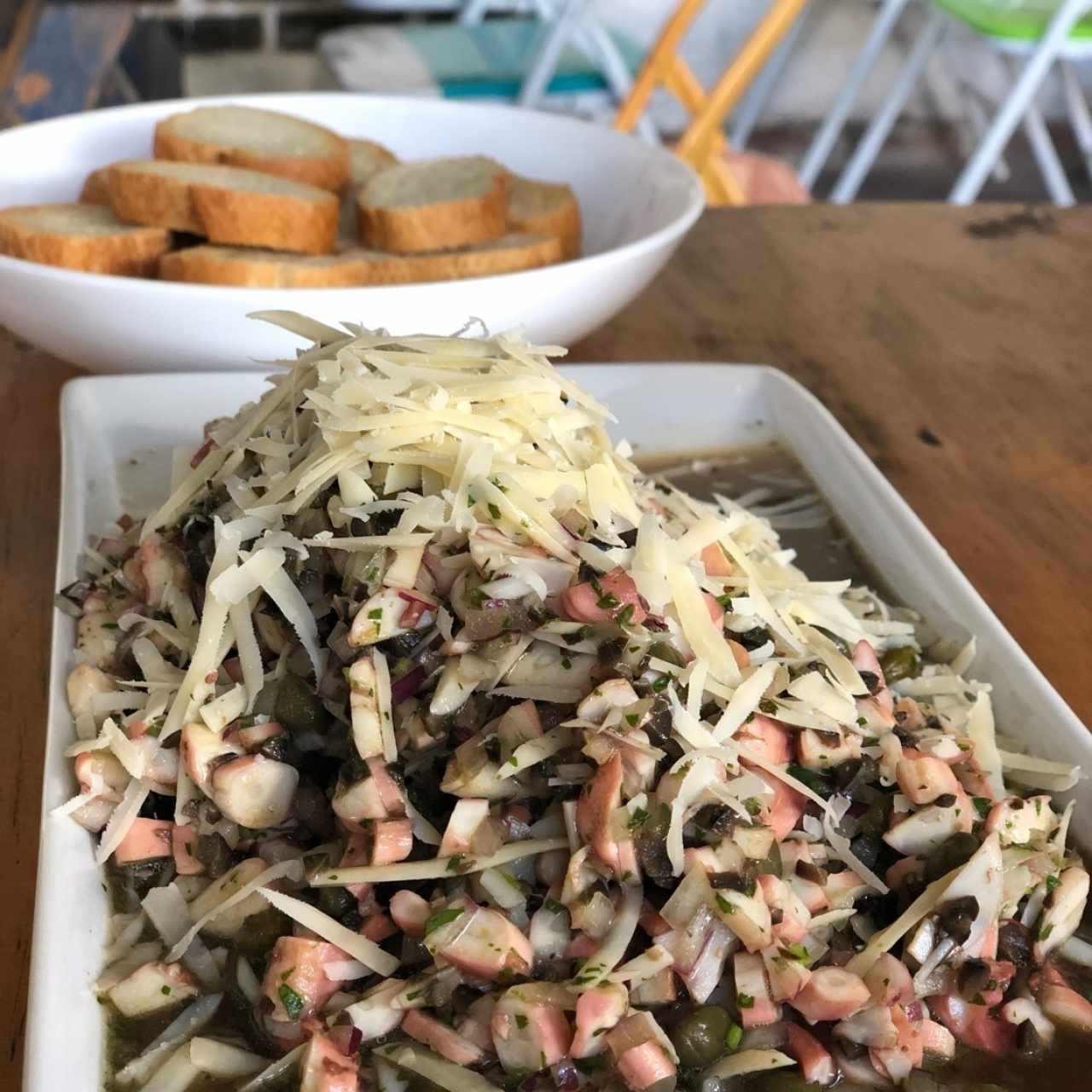 Otros Platillos - Carpaccio de Pulpo