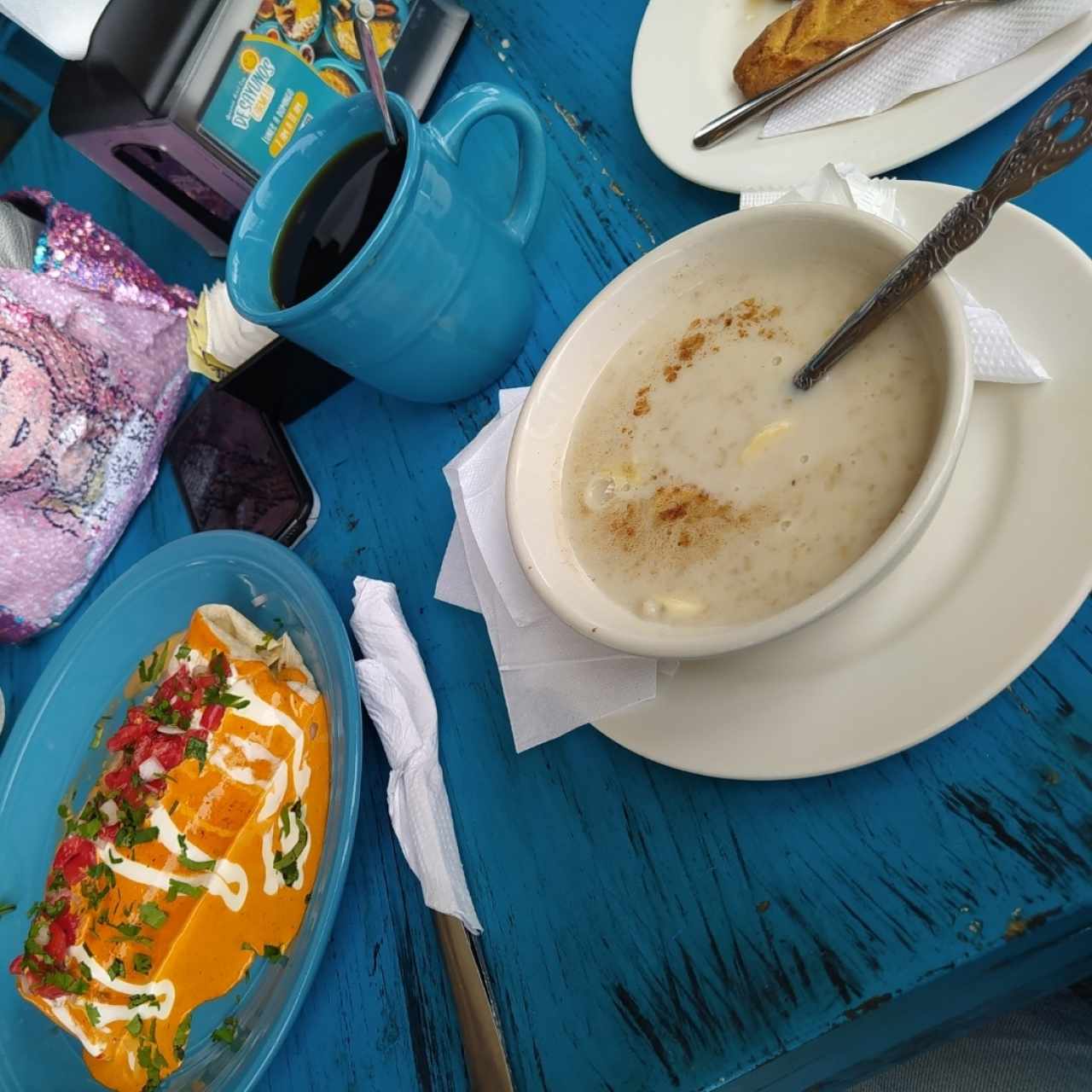 burrito mañanero y avena