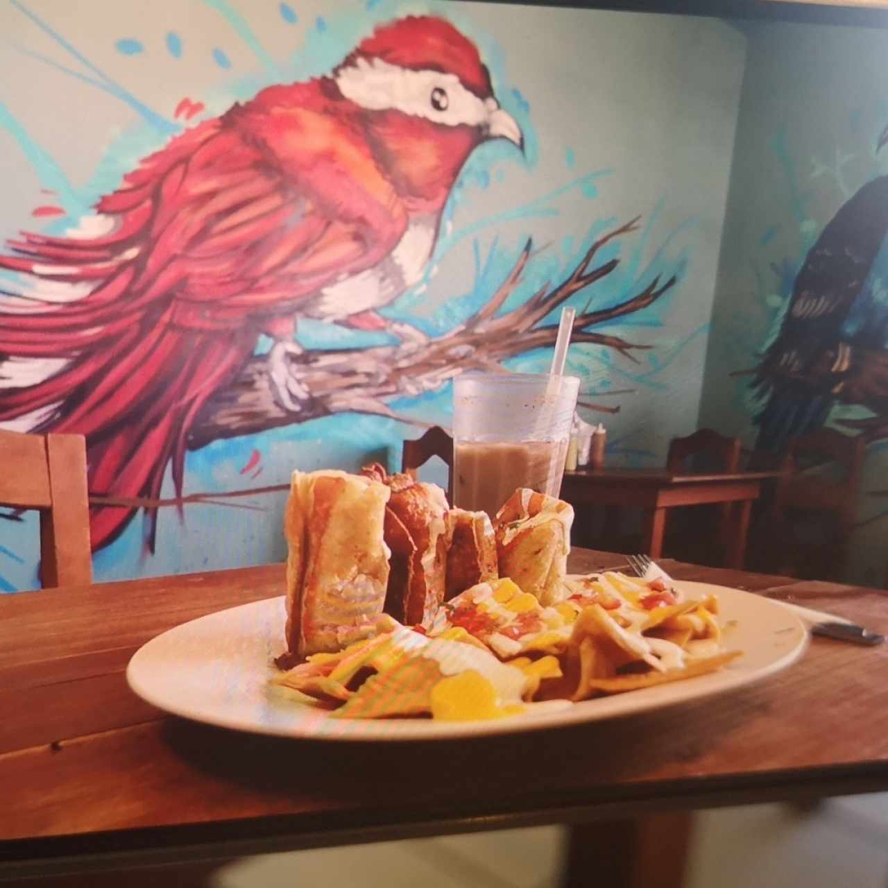 Tacos Carmela con nachos