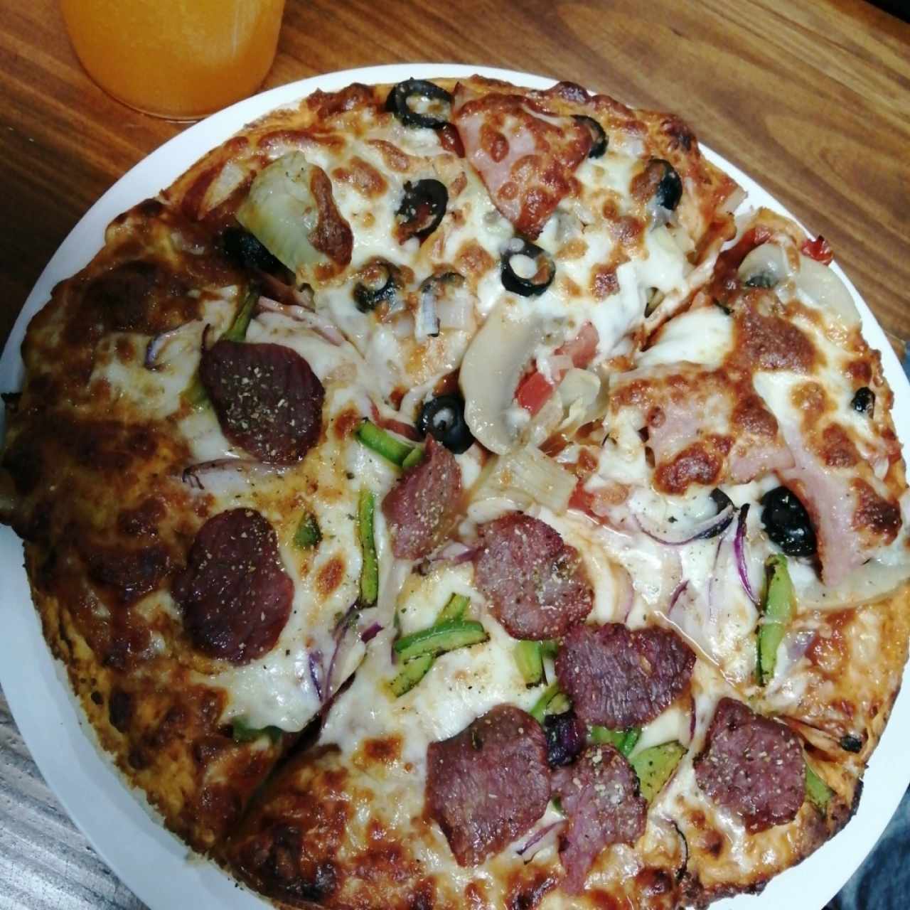 1/2 churrasco 1/2 caprichosa
