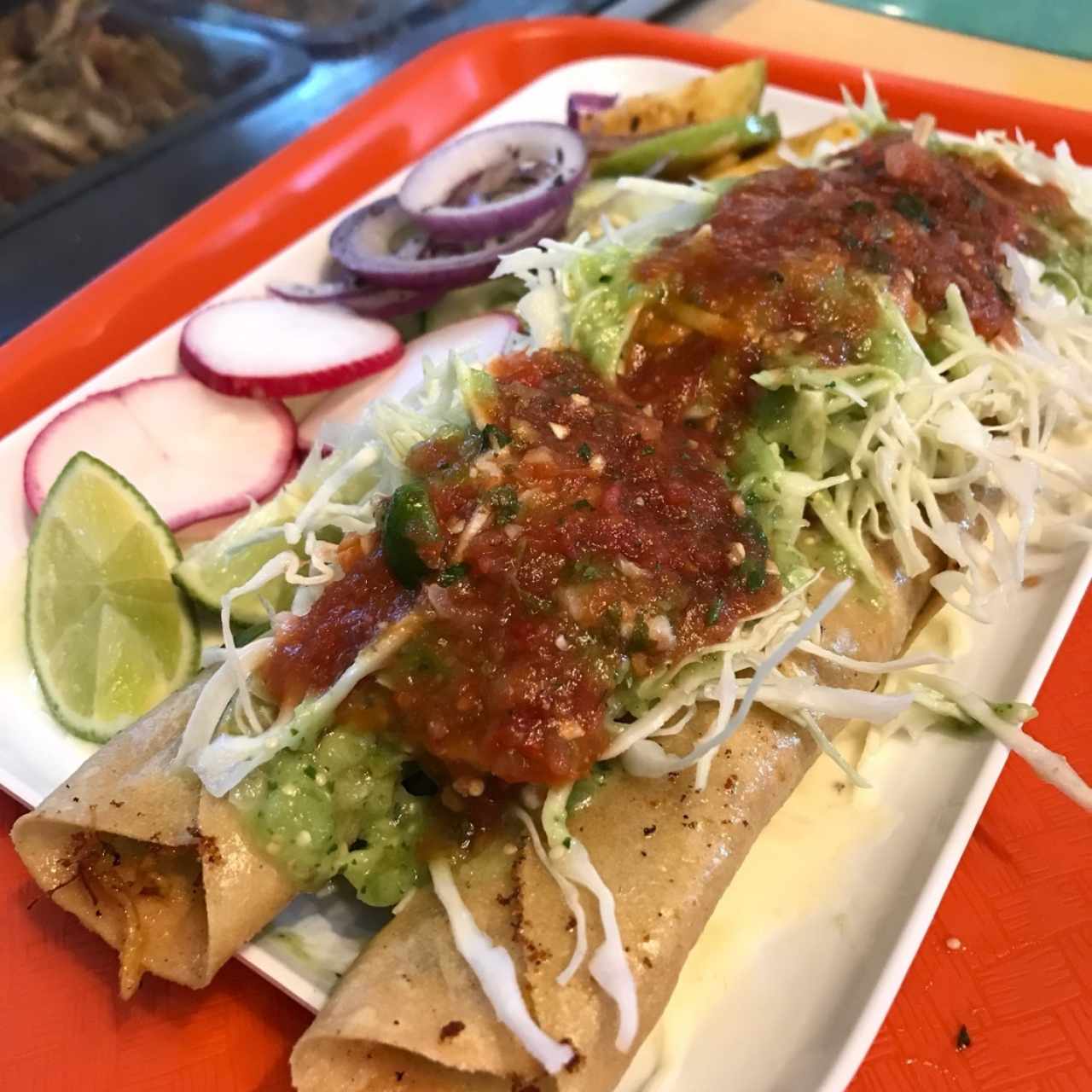 Porcion de flautas
