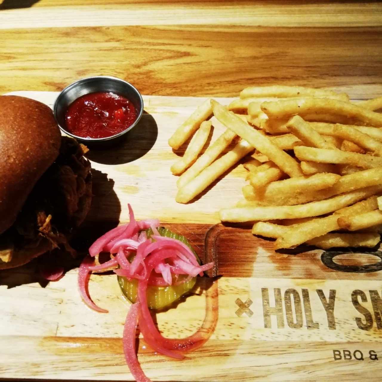 hamburguesas con pull pork 