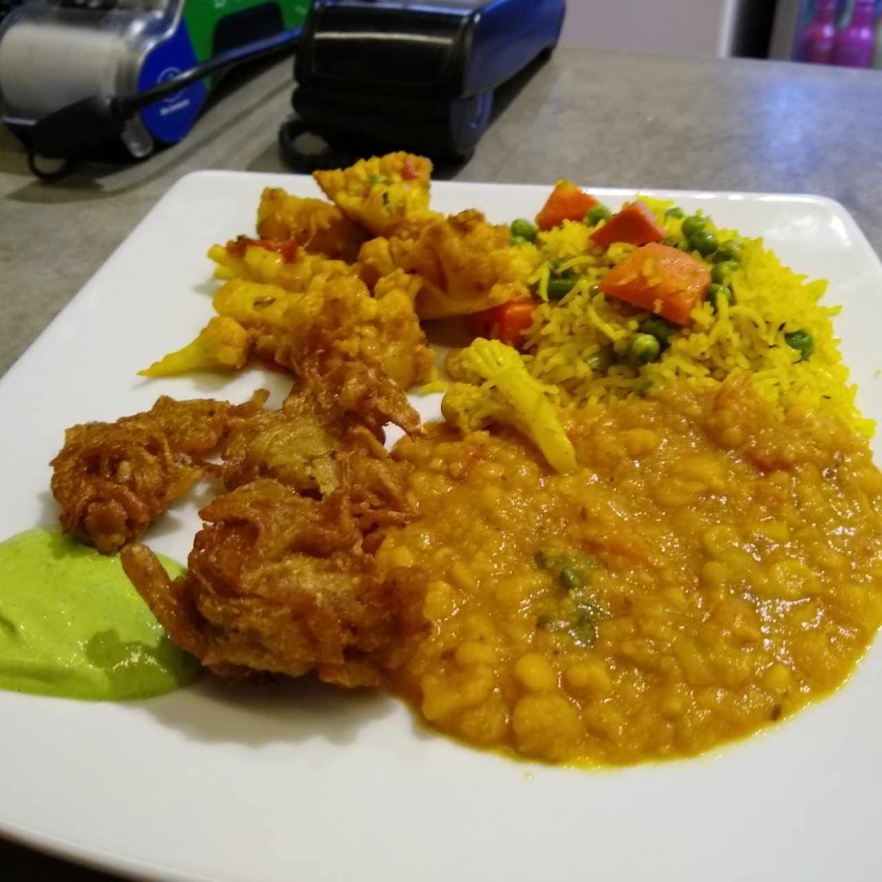 Combo vegetariano con lentejas