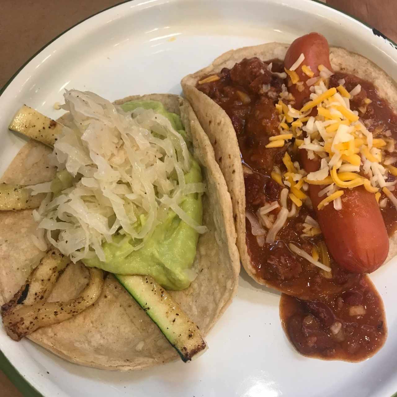 Mixta vegetariana y con chili 