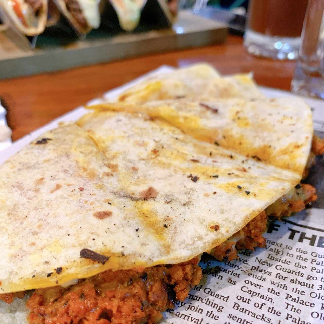 gringas de chorizo de tecpan 