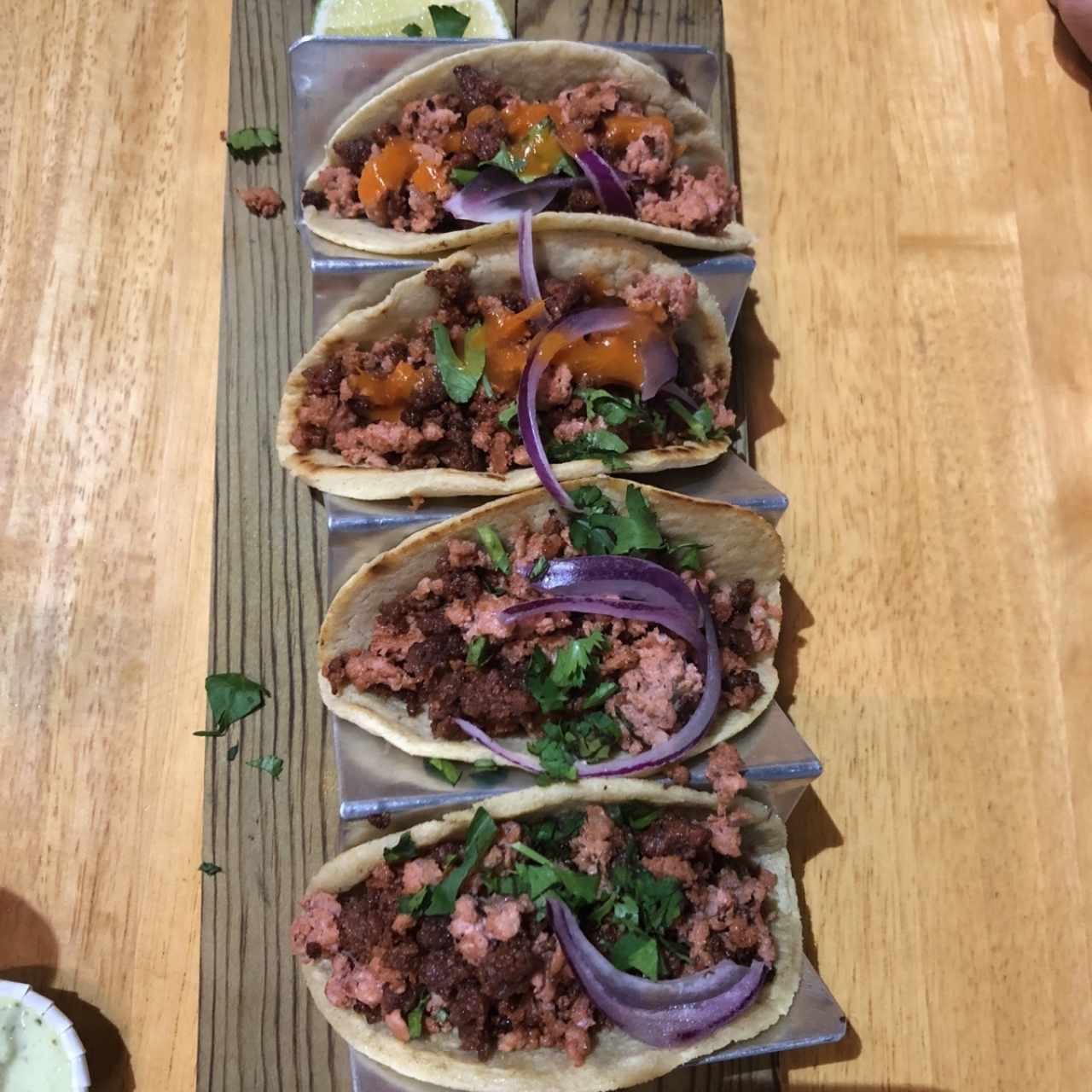 Tacos de Chorizo de Tecpan