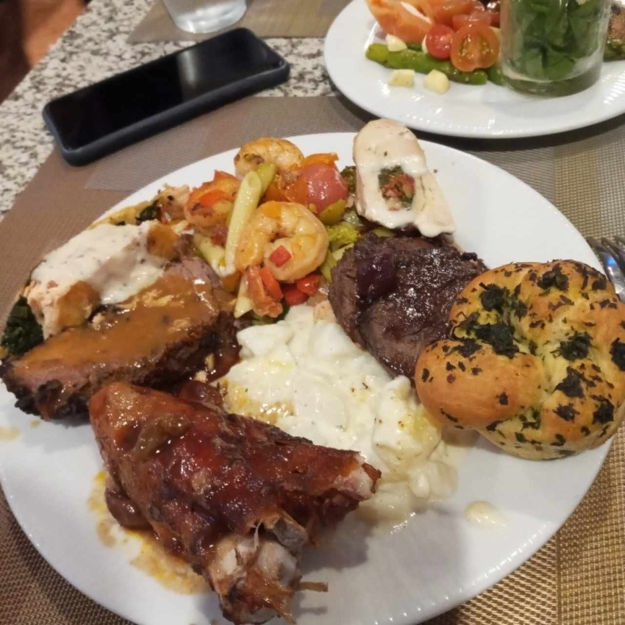 Buffet cena Año Nuevo