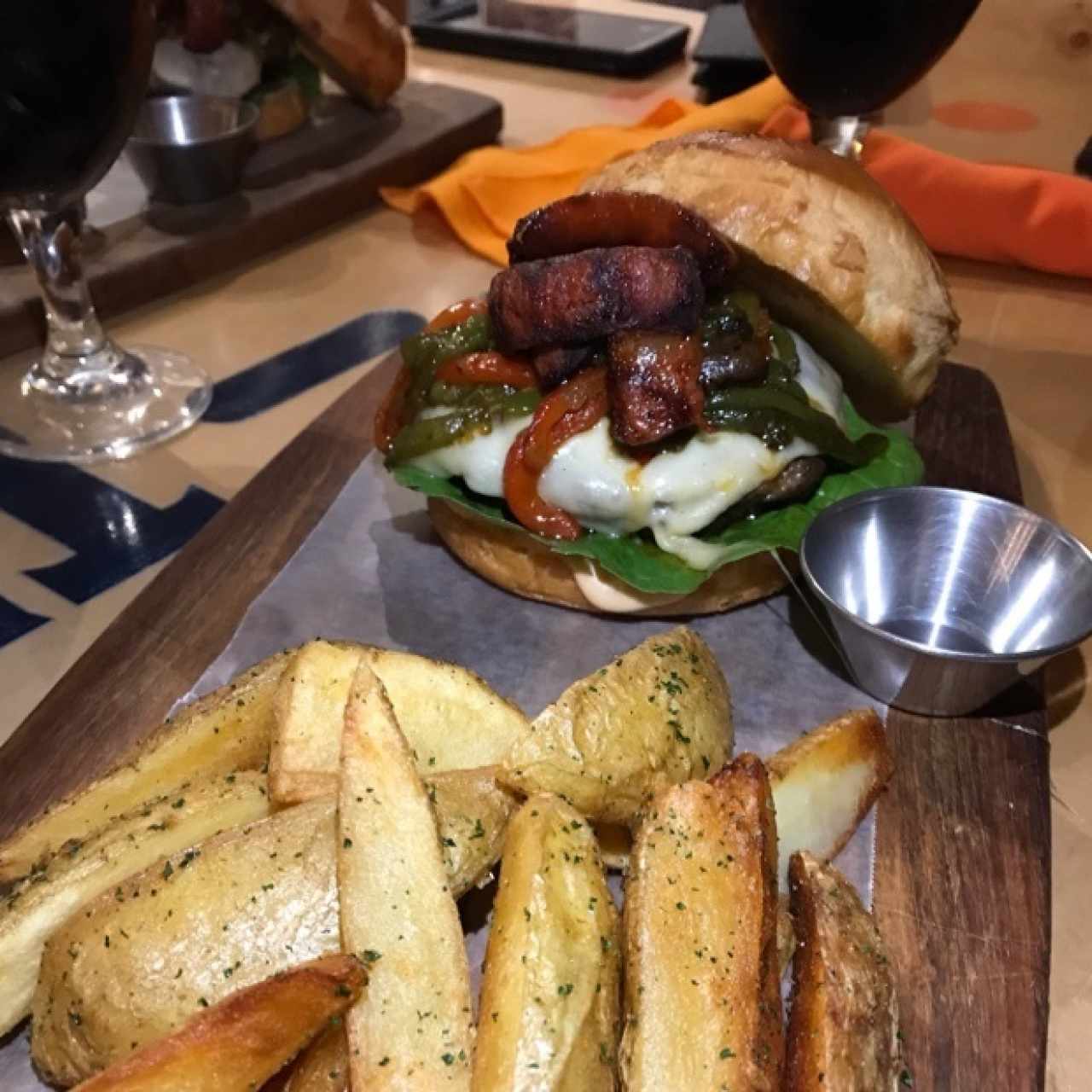 Hamburguesa con chorizo