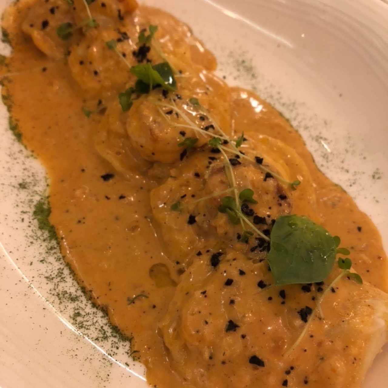 Ravioli di Gamberi e Aragosta