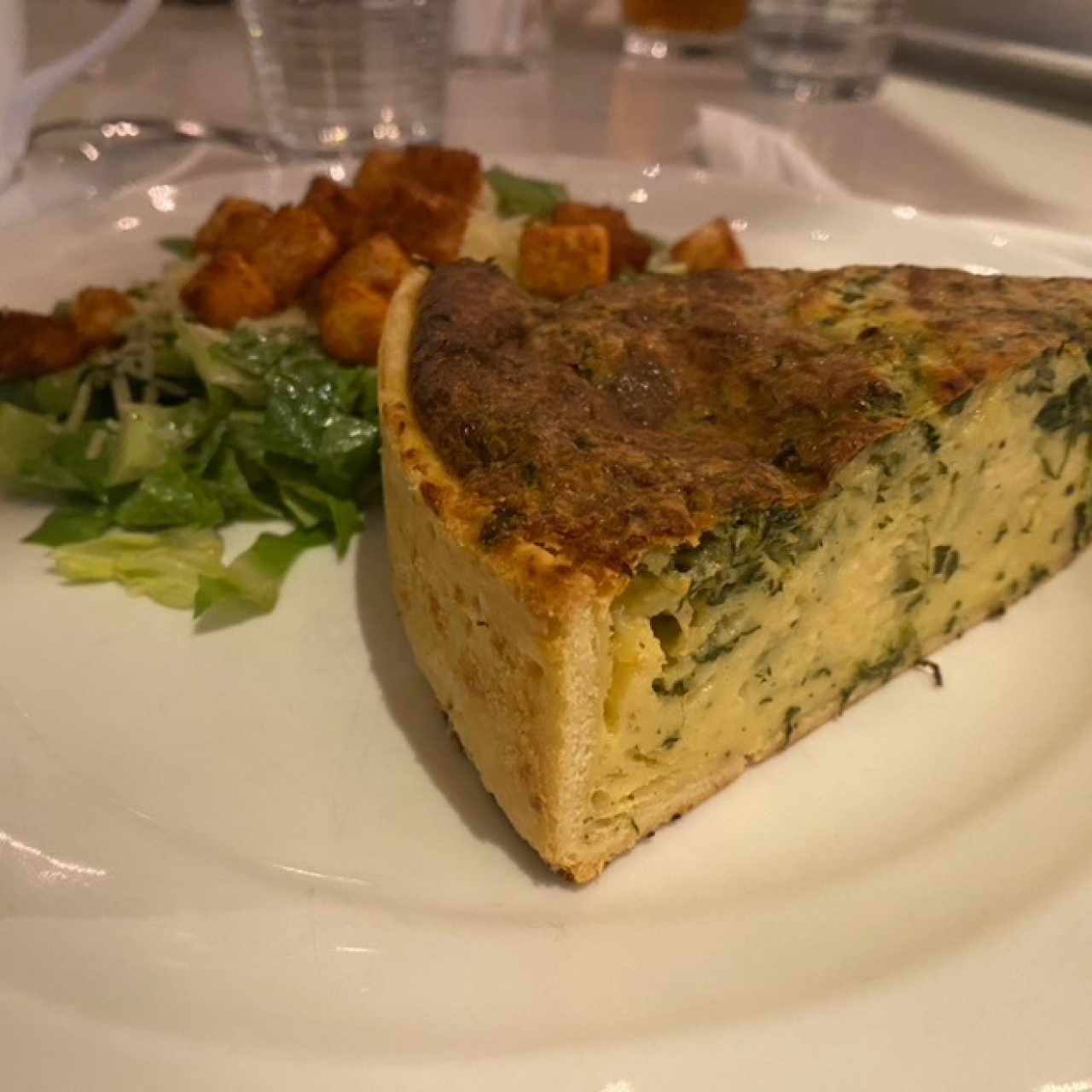 Quiche de espinaca y queso