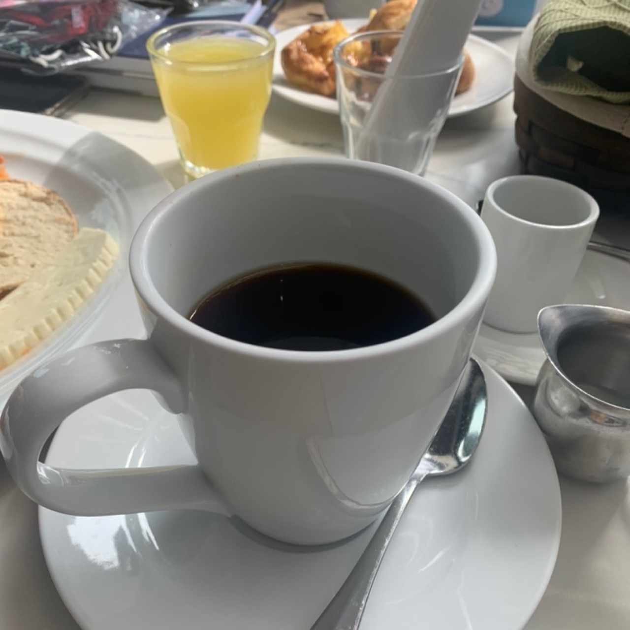 Jugo y cafe