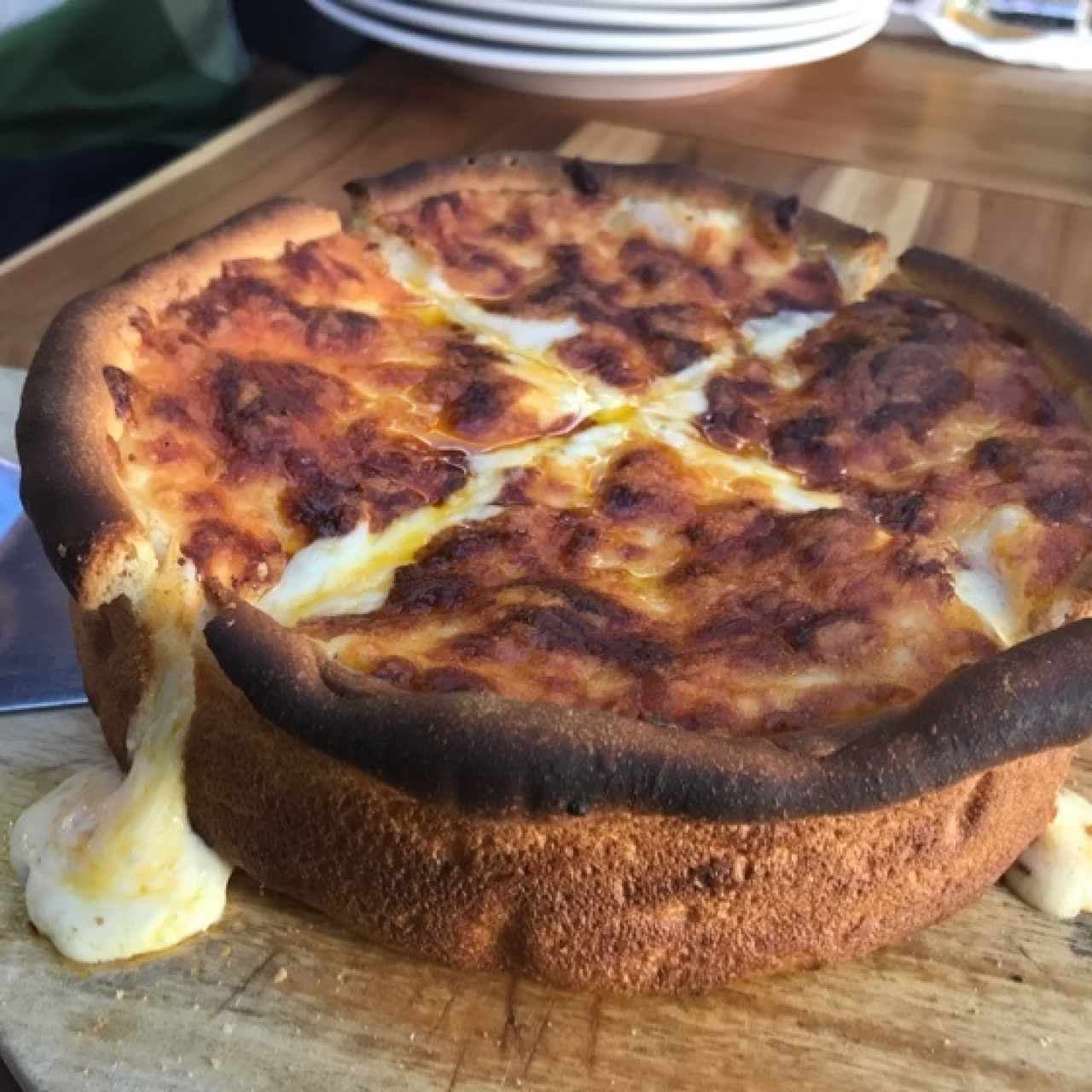 pizza con camarones 