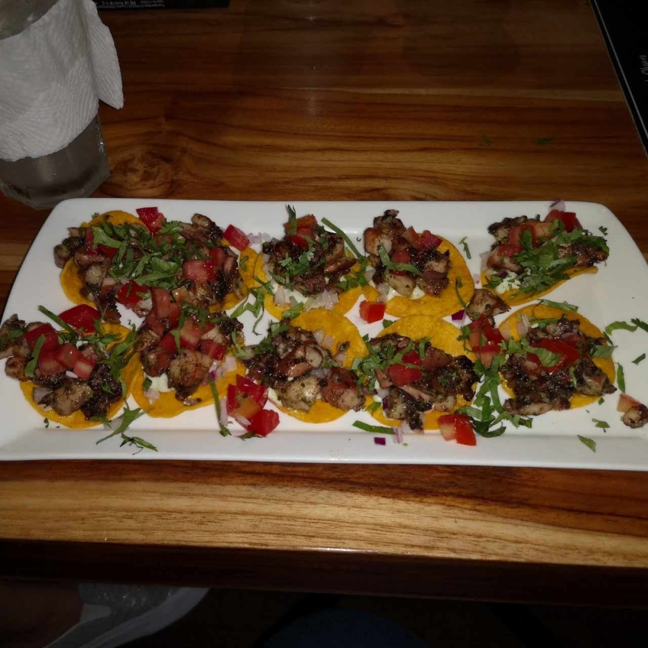 tostaditas de pulpo