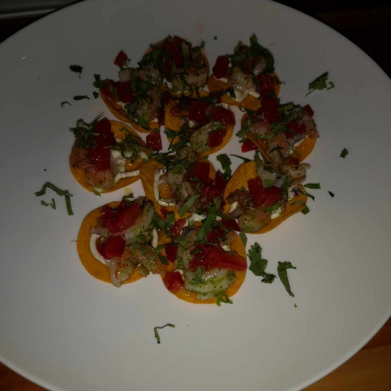 Tostaditas de Camarones