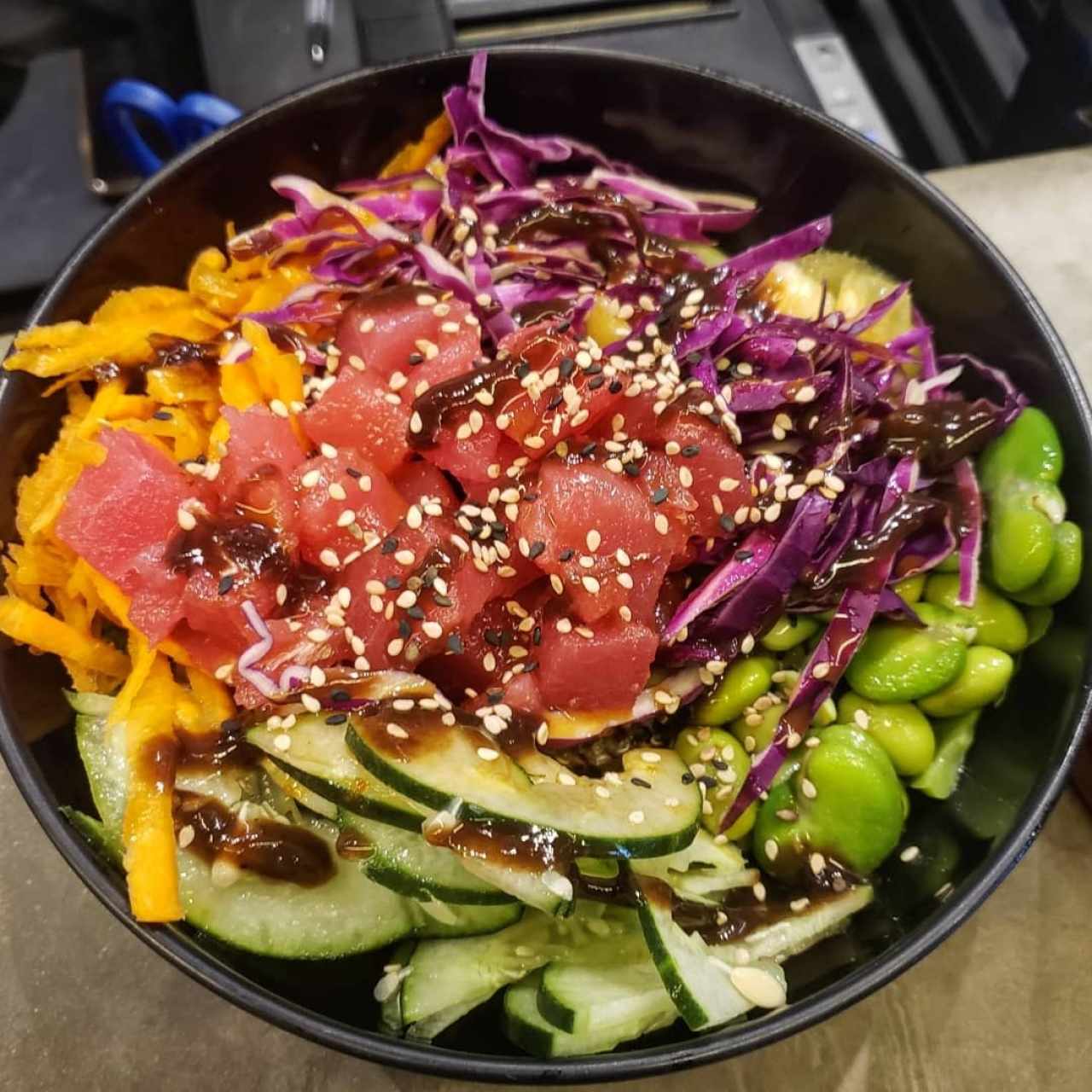 tuna quinoa bowl
