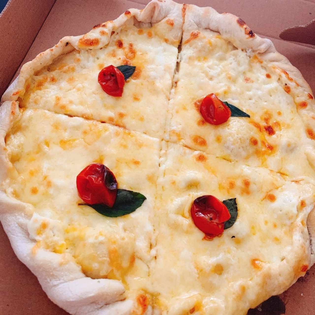 Pizza Queso con Queso 