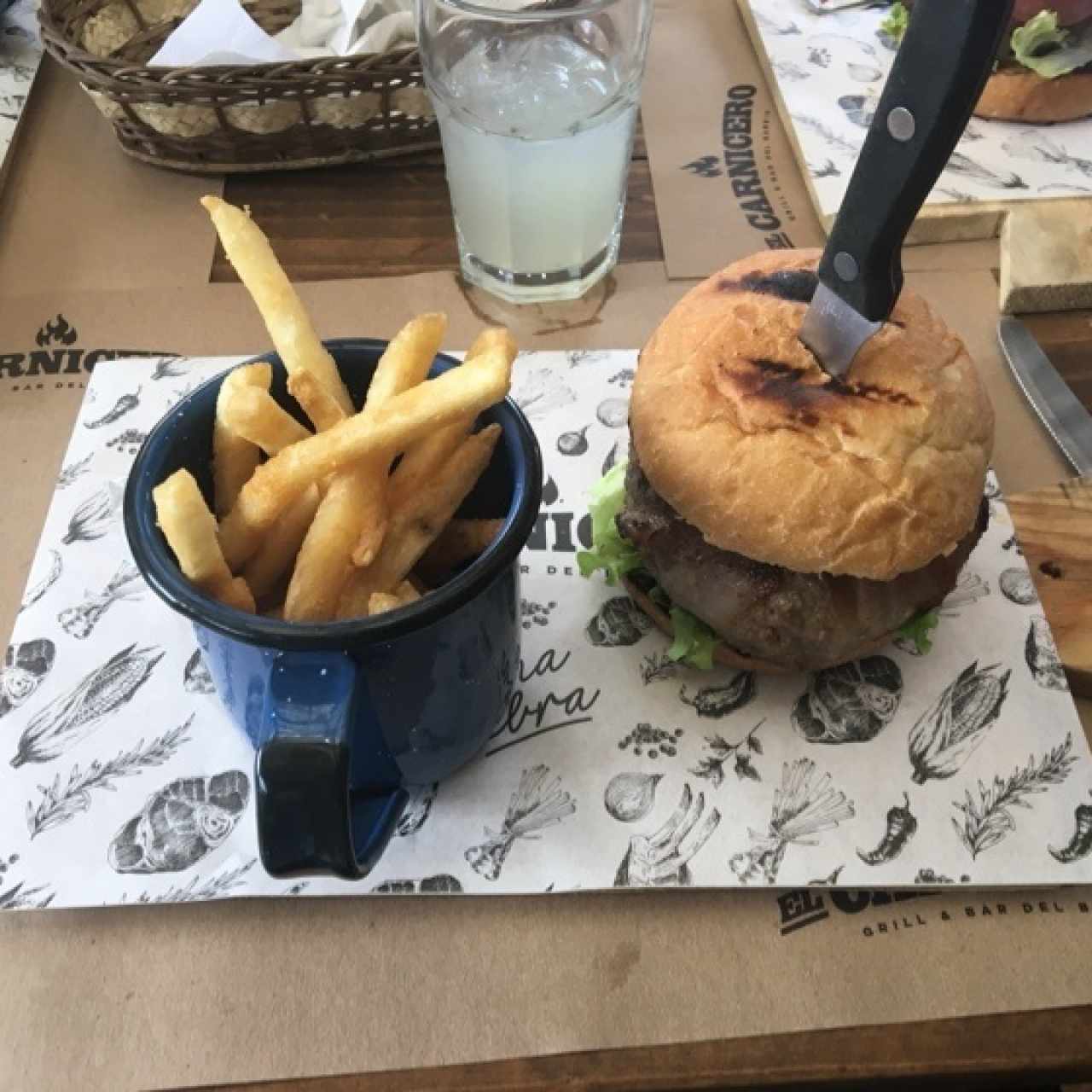 Hamburguesa de Con tocino