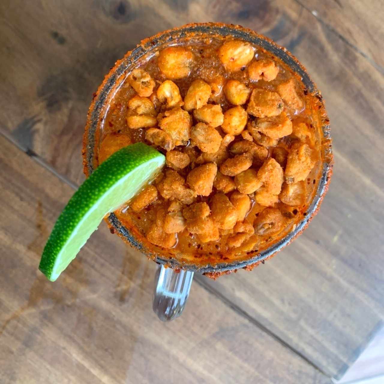 michelada con elotitos