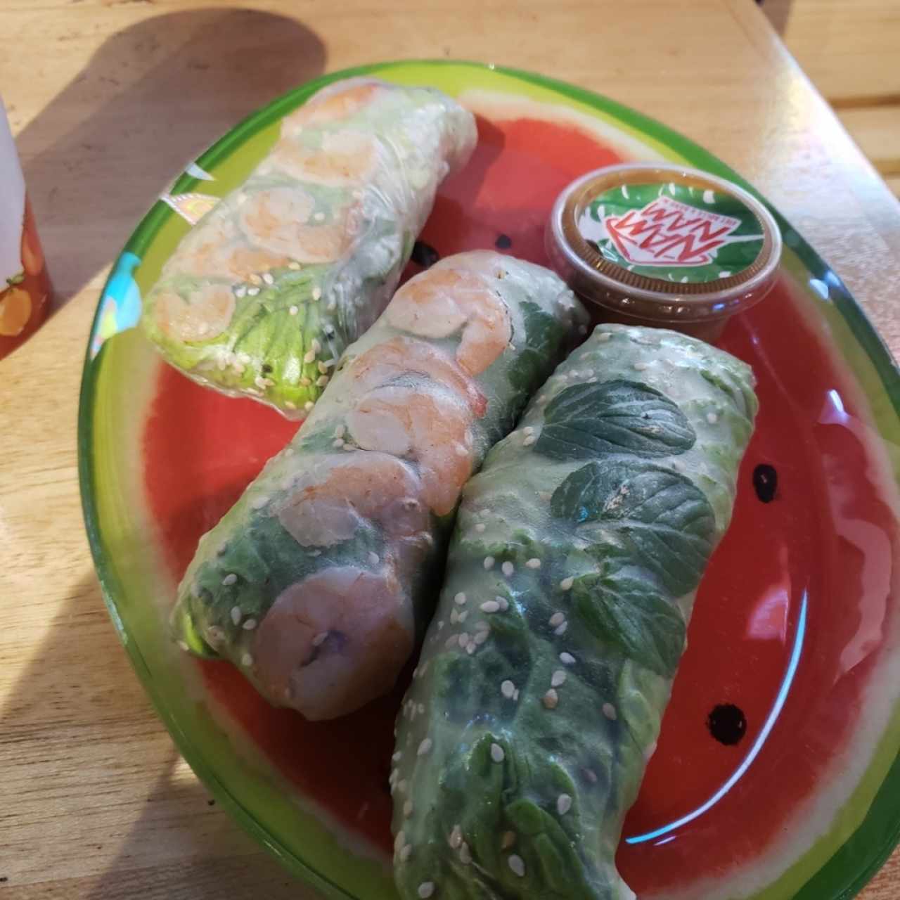 spring rolls de camarón