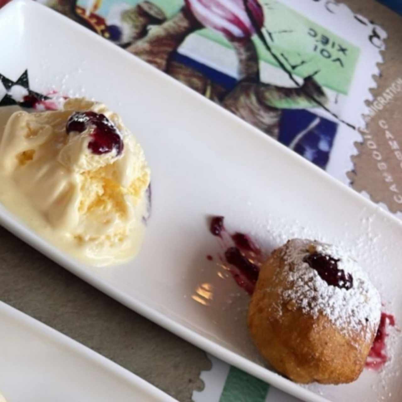 helado con mimosa