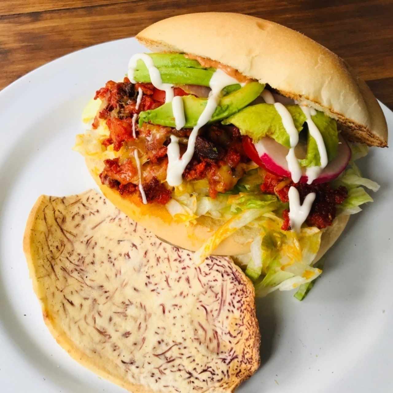 Pollo, Chorizo o Vegetariana