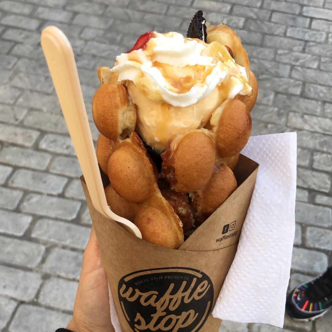 Menú Waffles - Helado Extra por