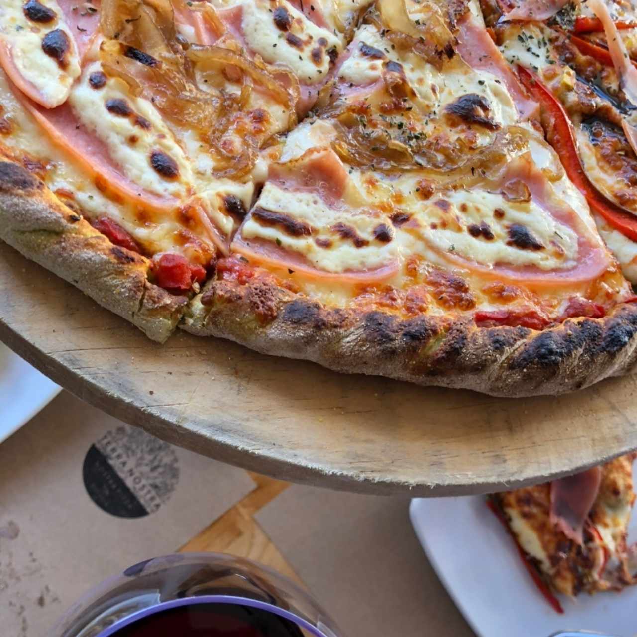 Pizza com masa de arúgula 