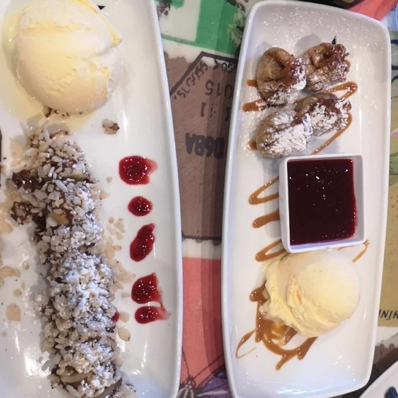 SUSHI DE BANANO CON CREMA DE AVELLANA