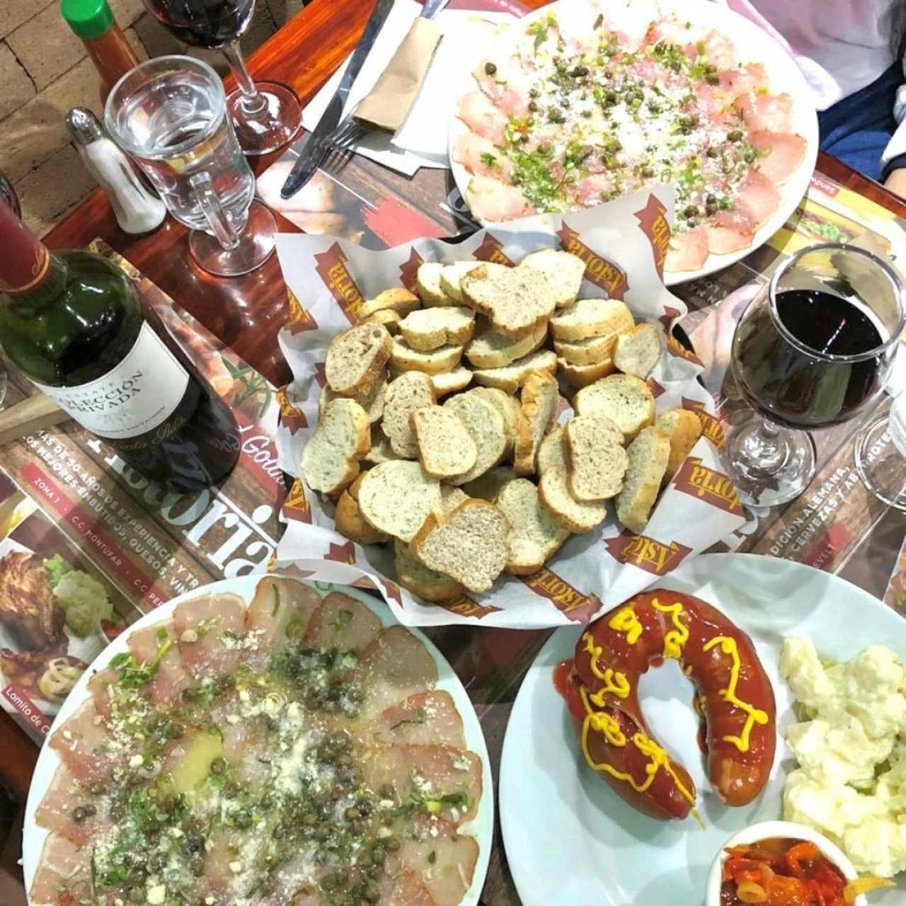 Entradas - Plato de Carpaccio