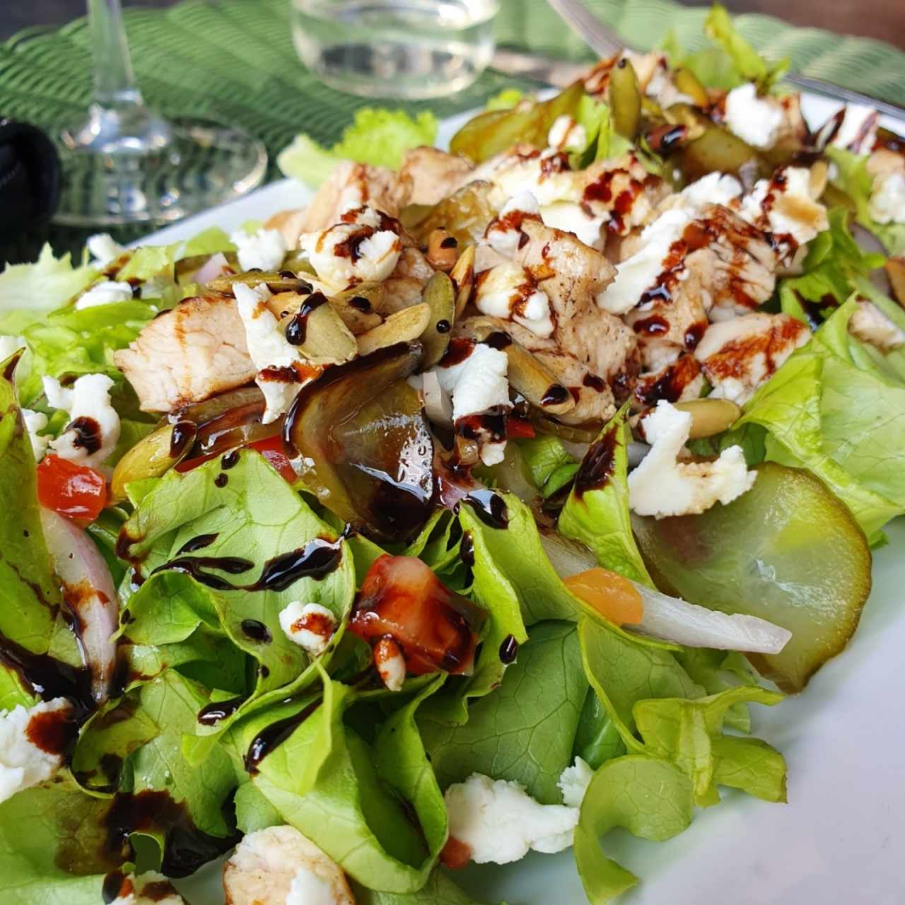 ensalada con queso de cabra