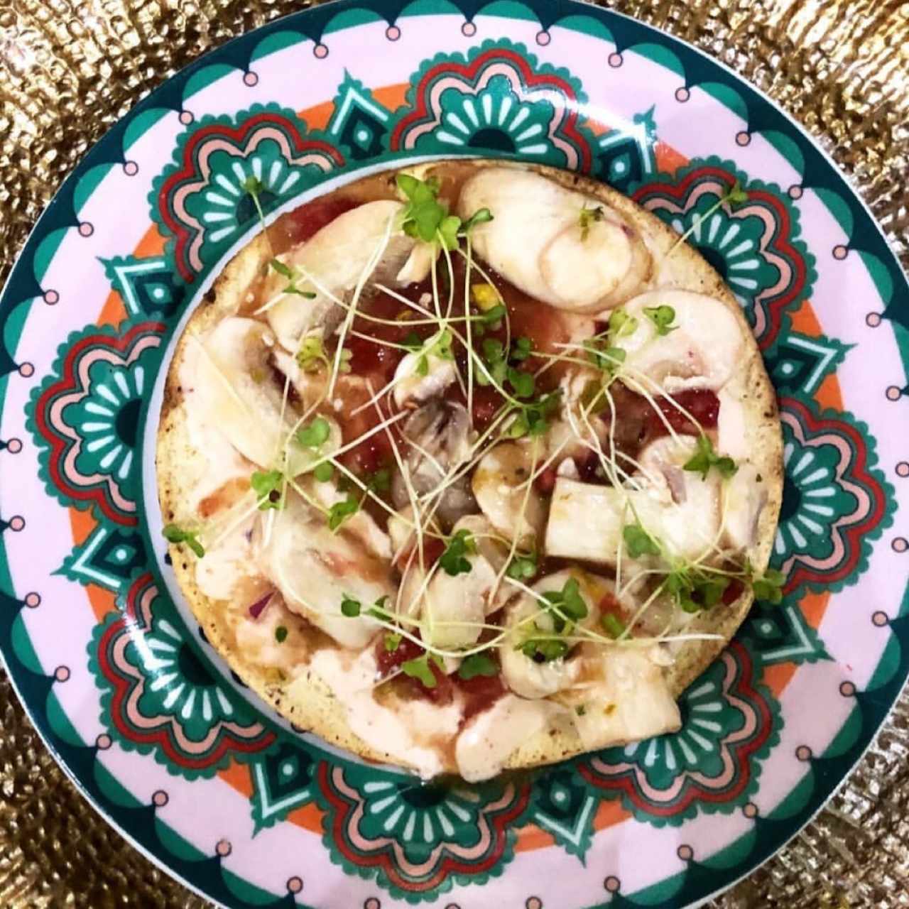 Tostada de Ceviche de Hongos